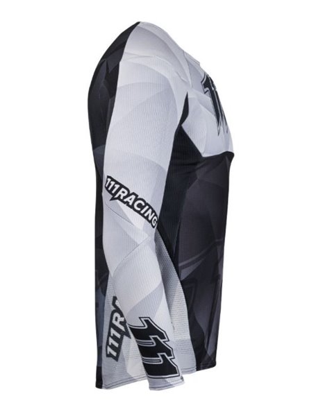 Jersey 111Racing RAZOR BLACK 111.1 blanco y negro