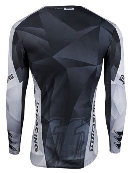 Jersey 111Racing RAZOR BLACK 111.1 blanco y negro