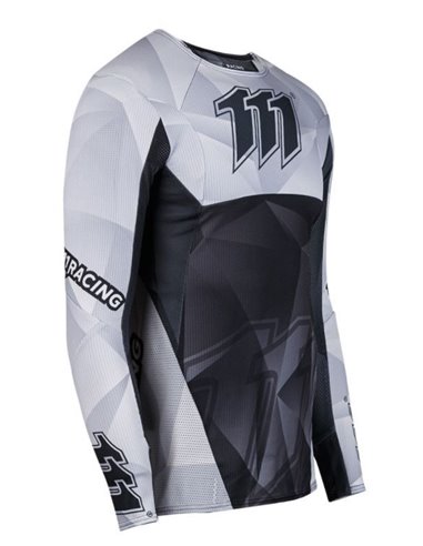 Jersey 111Racing RAZOR BLACK 111.1 blanco y negro