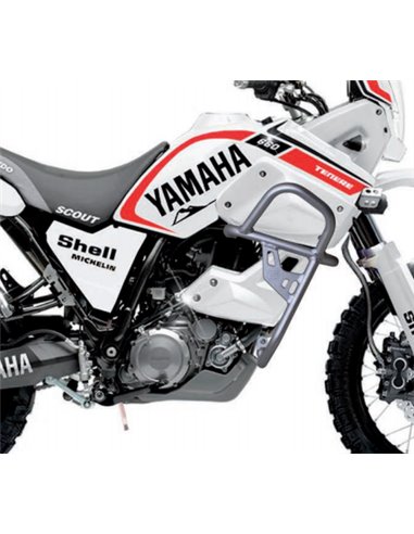 Defensas laterales y de motor trail aluminio pulido Crosspro YAMAHA XTZ 660 TÉNÉRÉ 08-15