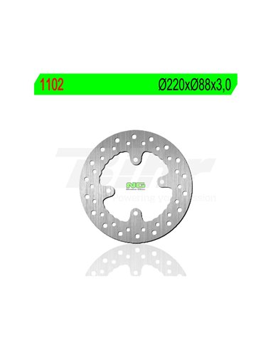 Brake disc NG 1102 Ø220 x Ø88 x 3 Position: Front