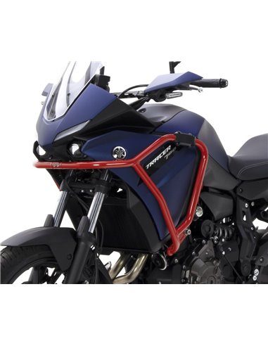 Defensas laterales y de motor trail aluminio rojo CROSSPRO YAMAHA TRACER 700 20-21