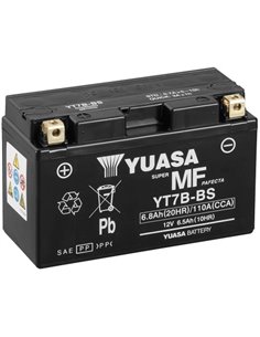 Bateria acido sellada sin mantenimiento YUASA YT7B-BS YFZ 450 04-05 YFZ 450 06-08