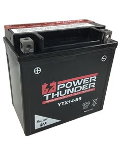 Bateria acido sin mantenimiento POWER THUNDER CTX14-BS YAMAHA YFM RAPTOR 660