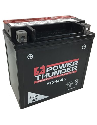 Bateria acido sin mantenimiento POWER THUNDER CTX14-BS YAMAHA YFM RAPTOR 660
