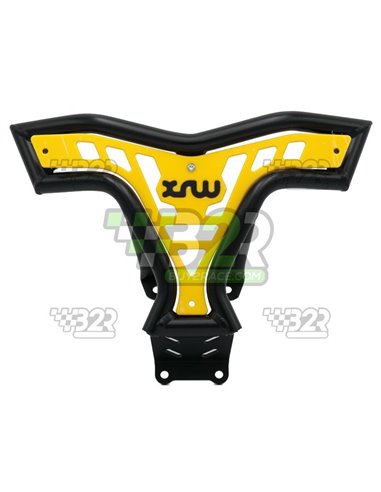 Defensa delantera XRW aluminio X16 NEGRO Y AMARILLO HONDA TRX 450