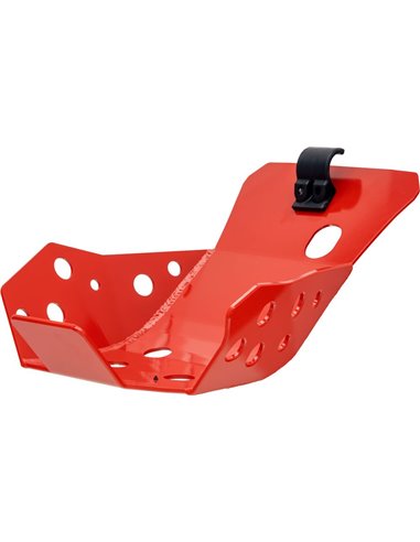 Protector de carter enduro CROSSPRO aluminio rojo HONDA CRF 250R-RX 21-23 300RX 21-23