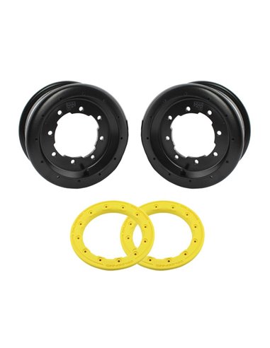 Pack llantas delanteras BPR 10x5 con beadlock Goldspeed amarillo