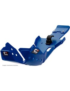 Protector de carter y bieleta hard enduro CROSSPRO DTC azul 6mm HUSQVARNA FC 250 350 FX 350 23-24 KTM SX-F XC-F 250 350 23-24