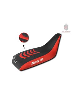 Funda de asiento JN SEATS para YAMAHA RAPTOR 660 rojo negro