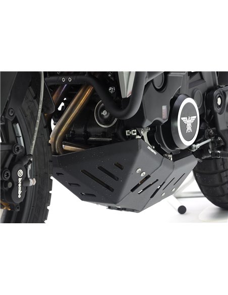 Protector de carter trail aluminio negro texturado CROSSPRO MOTO-MORINI X-CAPE 649 2022