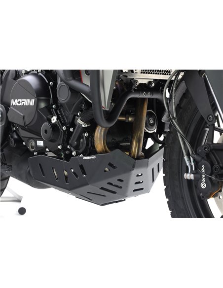 Protector de carter trail aluminio negro texturado CROSSPRO MOTO-MORINI X-CAPE 649 2022