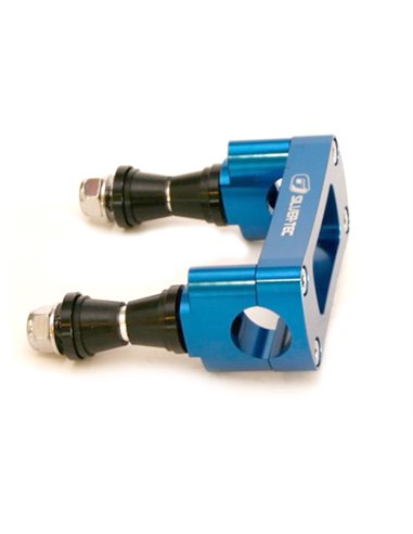 Soporte manillar con silenblock 28mm Goldspeed azul