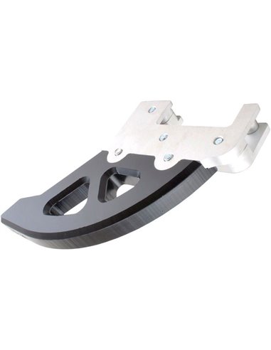 Protector de disco DTC y aluminio CROSSPRO aluminio texturado negro GASGAS HUSABERG HUSQVARNA KTM SHERCO