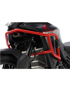 Defensas laterales y de motor trail aluminio rojo CROSSPRO HONDA Transalp 750 2023