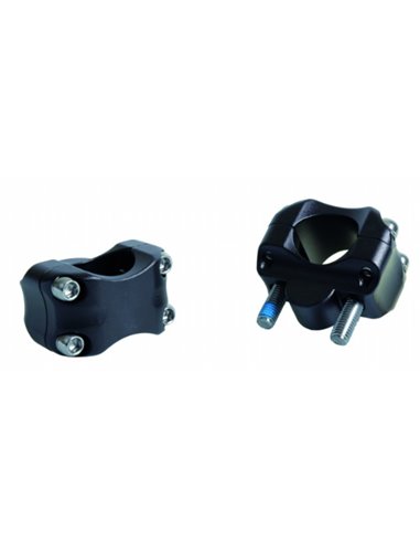 Torretas adaptadoras Manillar Negras 22 a 28mm