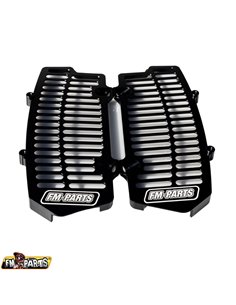 Protectores de radiador negro UNIBODY FM-PARTS para TBI KTM EXC 24-2025 HUSQ TE FE 24-2025 GASGAS EC 24-2025