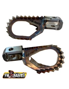 Estriberas Fm-Parts hard inox SHERCO SE/SEF 2014-2024 -5mm altura +10mm atrasadas