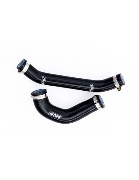 Kit tubos radiador silicona negros super reforzados 6 lonas FM-PARTS para KTM HUSQVARNA GASGAS 250 300 TBI 24-2025