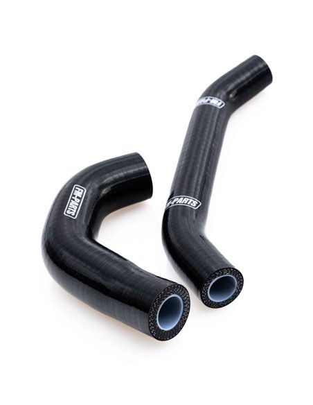 Kit tubos radiador silicona negros super reforzados 6 lonas FM-PARTS para KTM HUSQVARNA GASGAS 250 300 TBI 24-2025