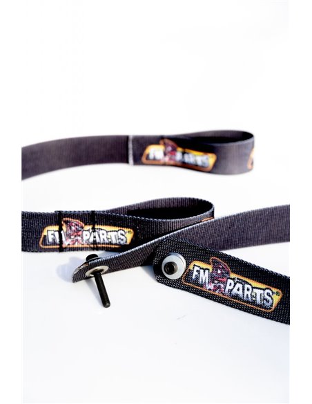 Kit cintas tirador HARD ENDURO negras FM-PARTS para KTM TBI 2024-2025