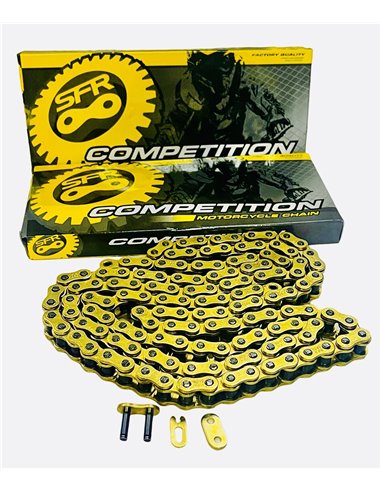 Cadena SFR COMPETITION 520 o-ring Gold 120 pasos