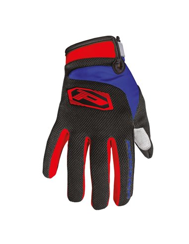Guantes Cross PROGRIP AIRTECH Rojo Negro Azul