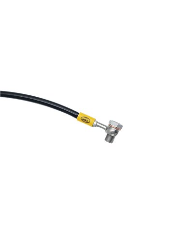 Latiguillo metalico HEL trasero NEGRO 51 cm