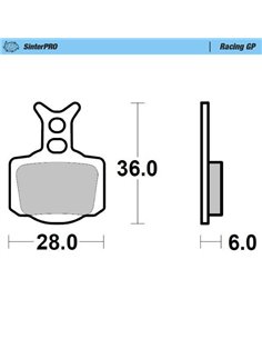Pastillas de freno del/tras RACING GP MOTOMASTER 082811 KTM HUSQVARNA GASGAS MC 50