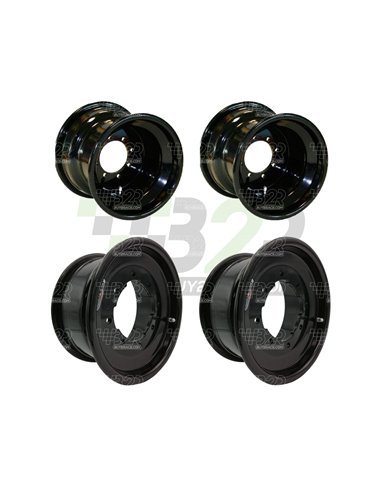 Pack llantas BPR Reforzadas NEGRAS 2U 10X5 + 2U 10x8