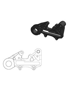 Soporte adaptador de pinza para disco trasero MOTOMASTER 220mm KTM 2023-2025 HUSQVARNA 2023-2025 GASGAS 2024-2025