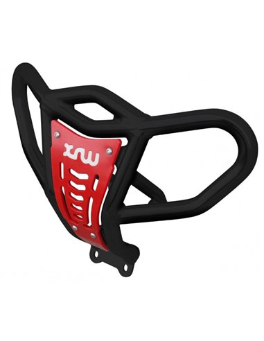 Defensa delantera XRW aluminio X18 NEGRO Y ROJO SUZUKI LTR 450