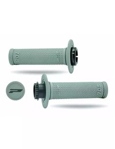 Puños para mando de gas PROGRIP Lock-ON 708-416 Gris/Gris doble densidad