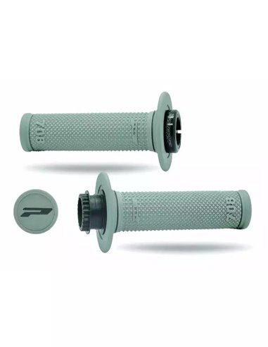 Puños para mando de gas PROGRIP Lock-ON 708-416 Gris/Gris doble densidad