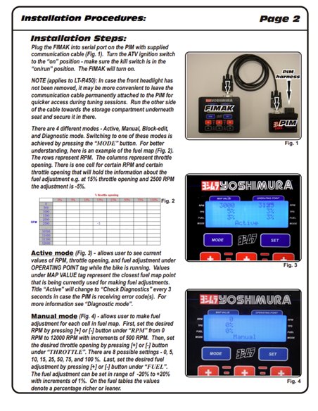 FIMAK programador ems mapa inyeccion centralita Yoshimura