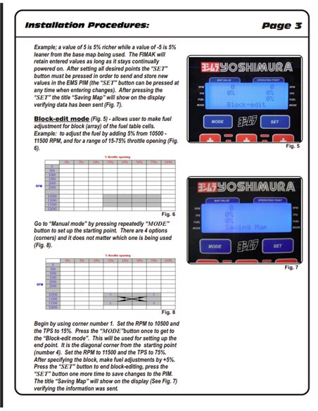 FIMAK programador ems mapa inyeccion centralita Yoshimura