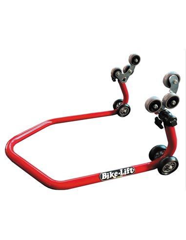 Caballete trasero para quad rojo