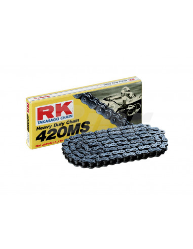 Chaîne RK 420MS avec 124 maillons noir