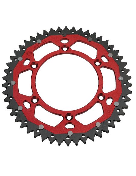 Dual Mse Drive rear sprocket Husq 50T Red Moose Racing Hp 1210-822-50-13X