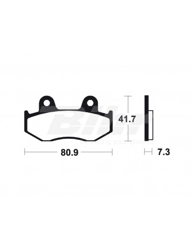Tecnium MO58 Sintered Brake Pads Position: Front