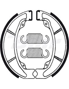 Tecnium BA047 brake shoes Position: Rear