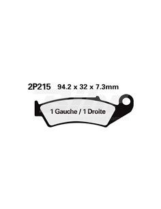 Brake pads set NISSIN 2P215GS Front. CR250 87-94 Position: Front