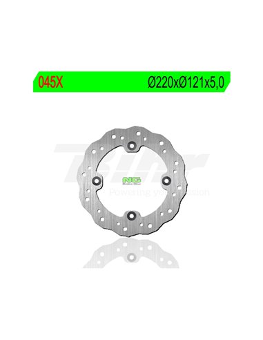 Wavy NG brake disc 045X Ø220 x Ø121 x 5 Position: Rear