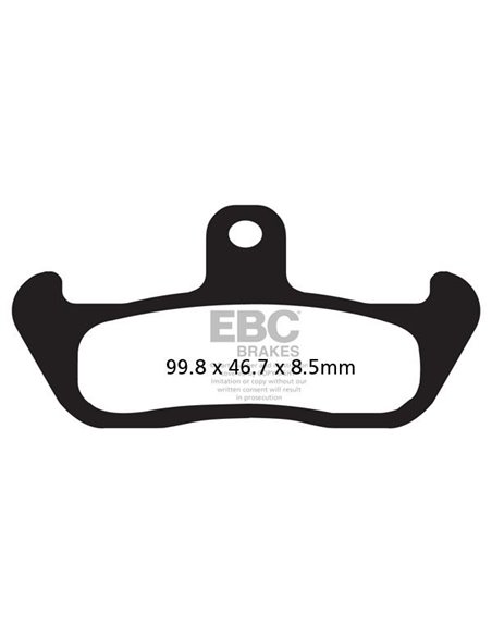 Brake Pad Fa Series Organic EBC FA134