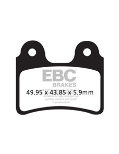 Plaquettes de Frein Sport Carbon Offroad EBC FA303TT "TT"