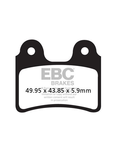 Pastilles de fre "TT" Sport de carboni Offroad EBC FA303TT