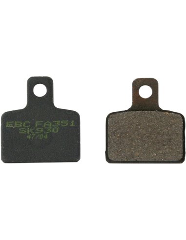 Pastilhas de freio de fibra de carbono EBC FA351TT