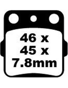 Plaquettes de frein en fibre de carbone Offroad EBC FA084TT