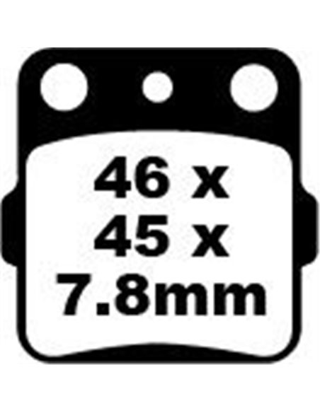 Pastillas de freno en fibra de carbono Offroad EBC FA084TT