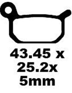 Brake Pad Fa-Tt Series Carbon Fiber EBC FA325TT
